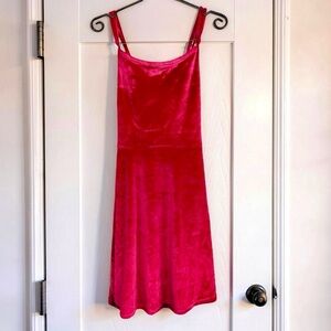 Girls Red Velvet Dress | Holiday Party Christmas Dress | Soft Velvet Kids Dress